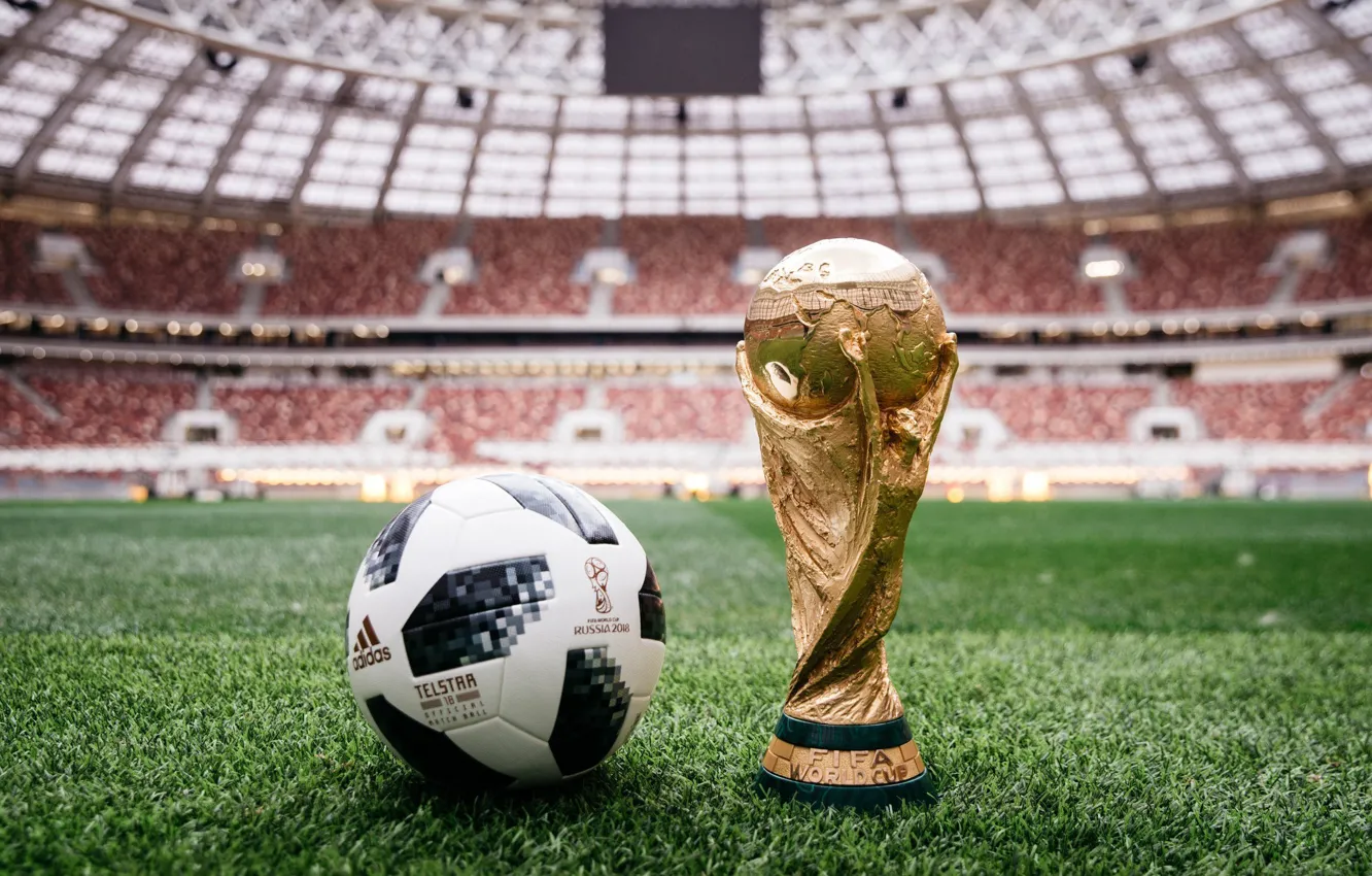 Photo wallpaper football, sport, the ball, Russia, Adidas, stadium, Cup, 2018