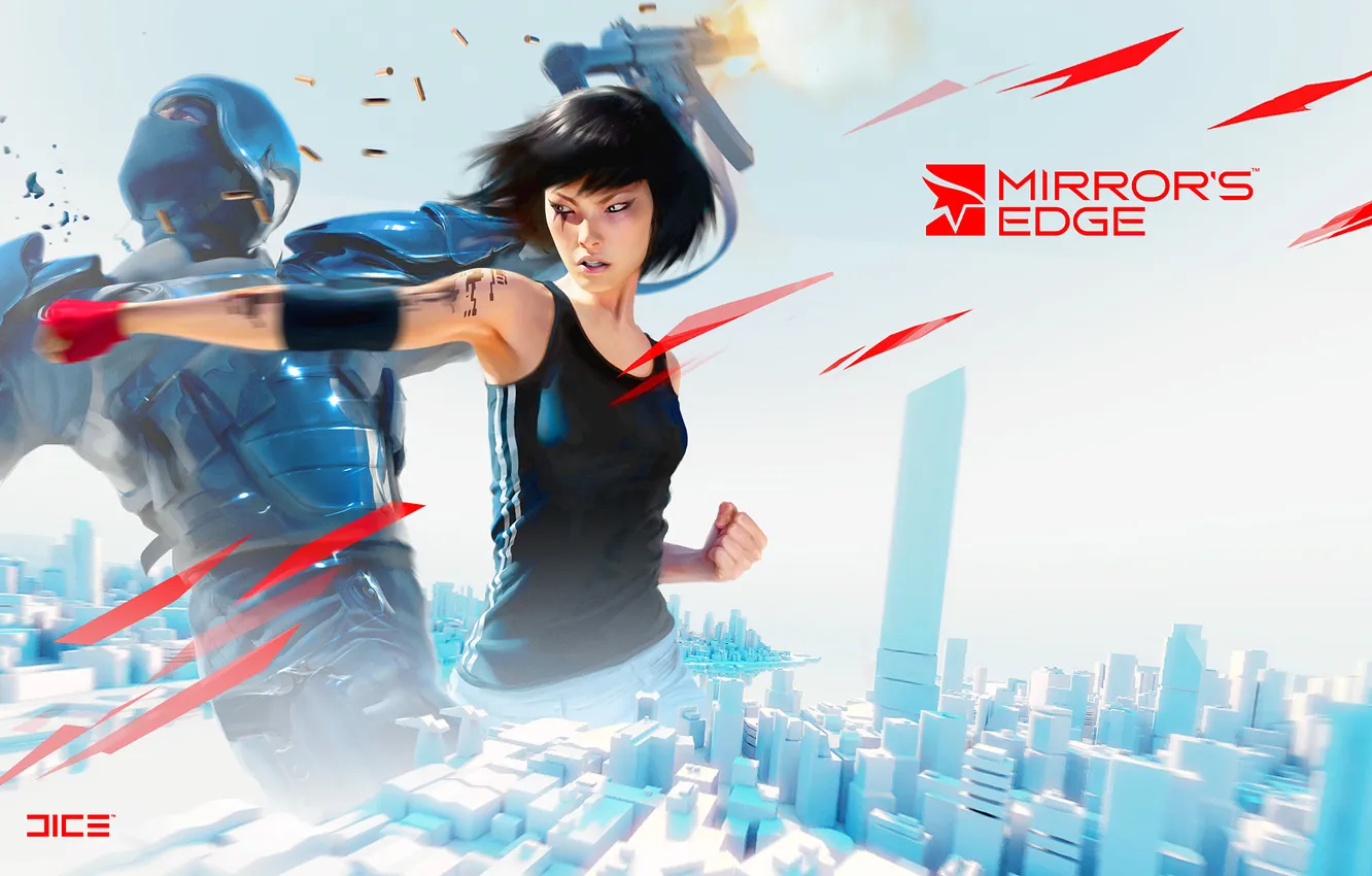 Photo wallpaper fight, Mirrors Edge, Faith, finally the game!