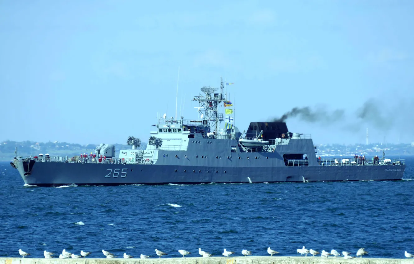 Photo wallpaper Corvette, Romania, Rear-Admiral Horia Macellariu