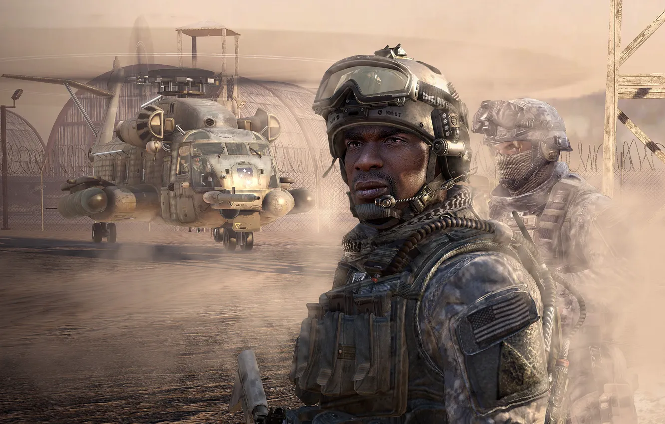 Photo wallpaper Modern Warfare 2, Games, bleсk, Foley