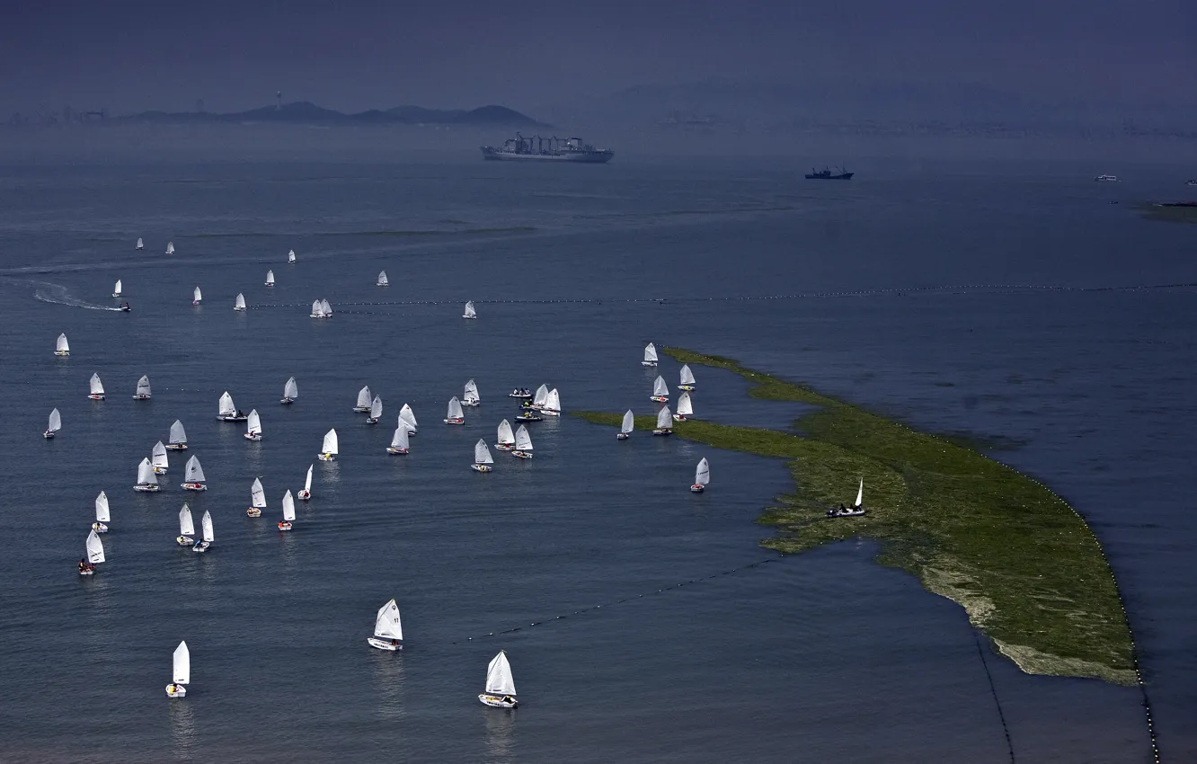 Photo wallpaper sea, sport, yacht, China