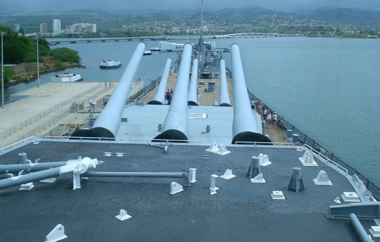 Photo wallpaper Museum, battleship, USS Missouri, BB-63