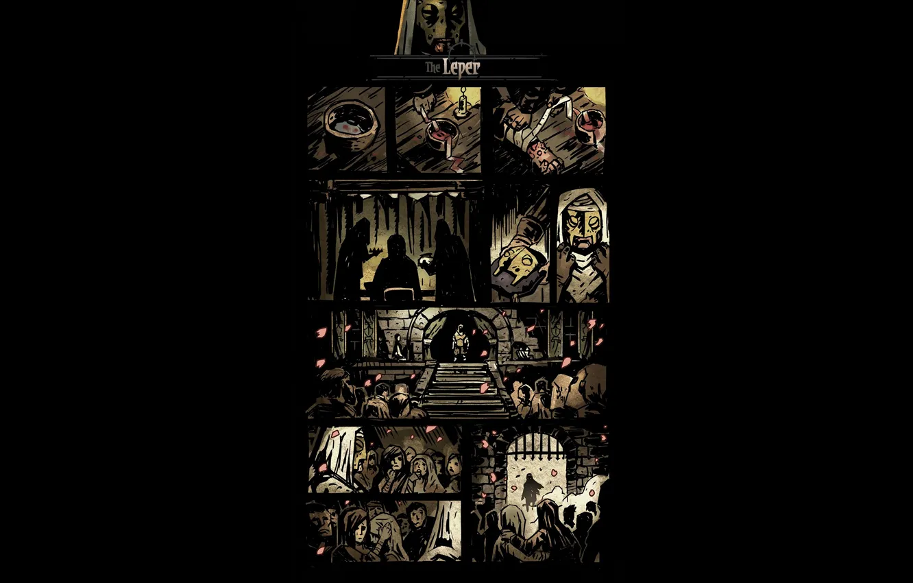 Photo wallpaper hero, comic, Darkest Dungeon, Leper