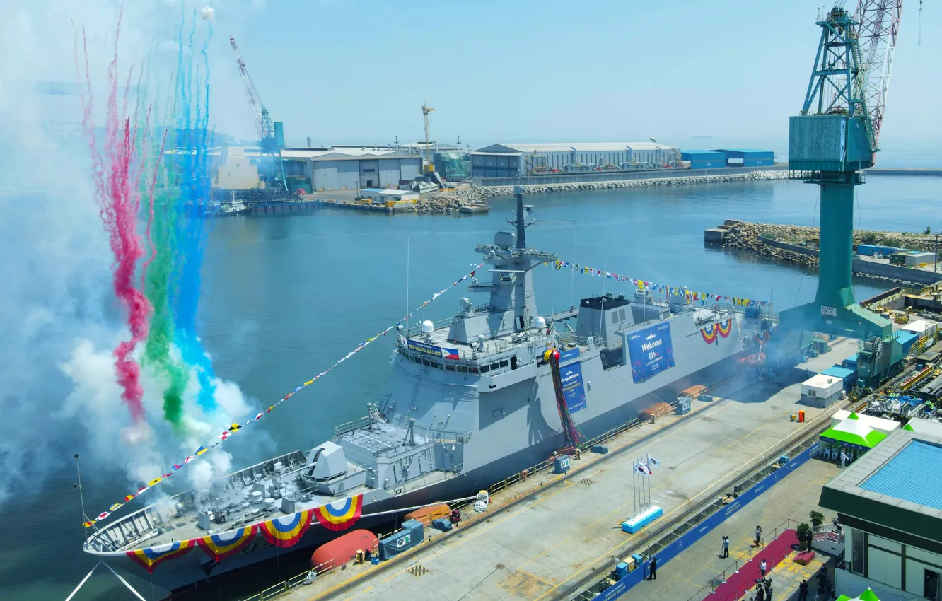 Photo wallpaper frigate, Philippines, BPR Miguel Malvar