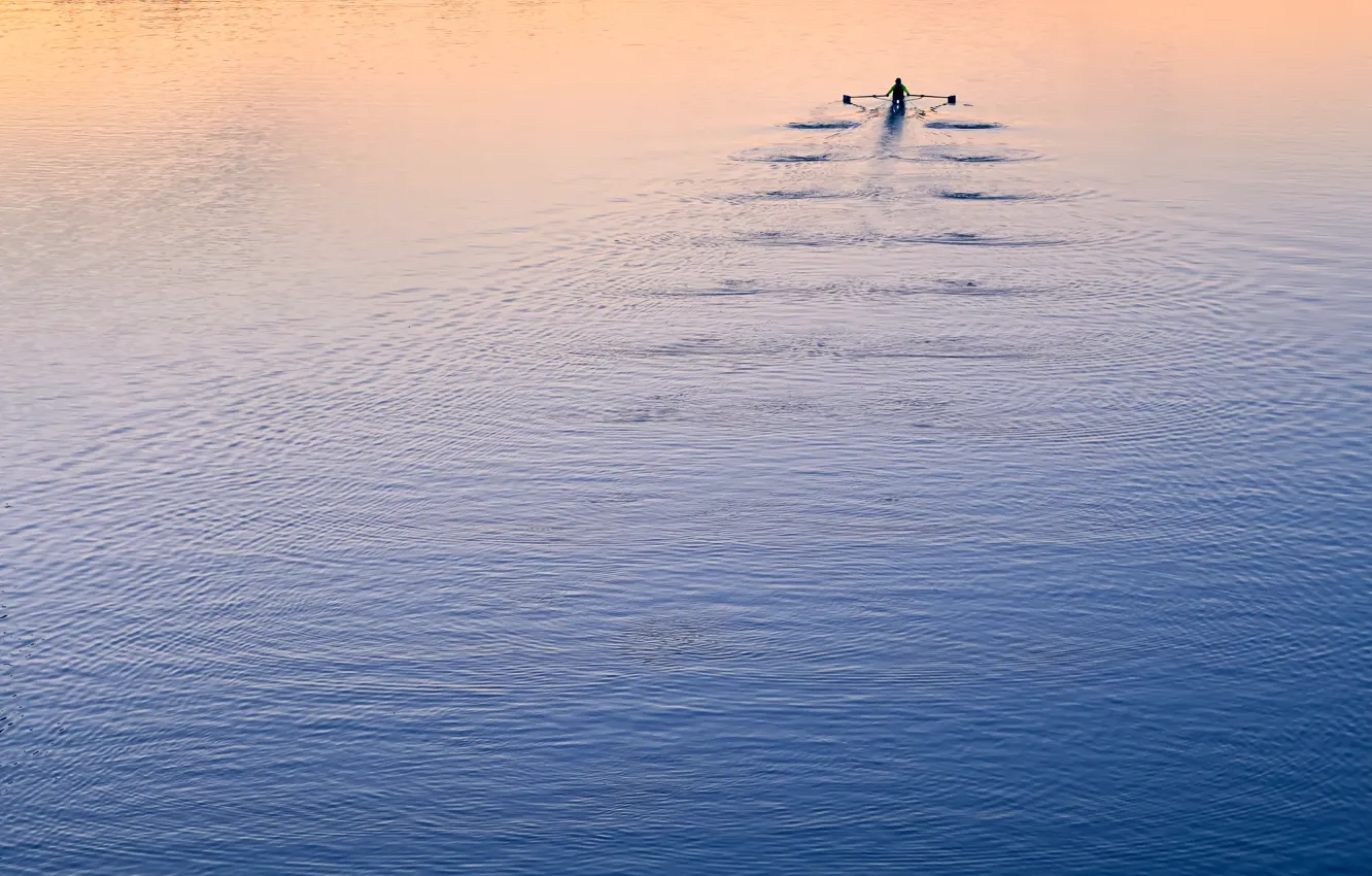 Photo wallpaper sport, channel, rowing, kayaking