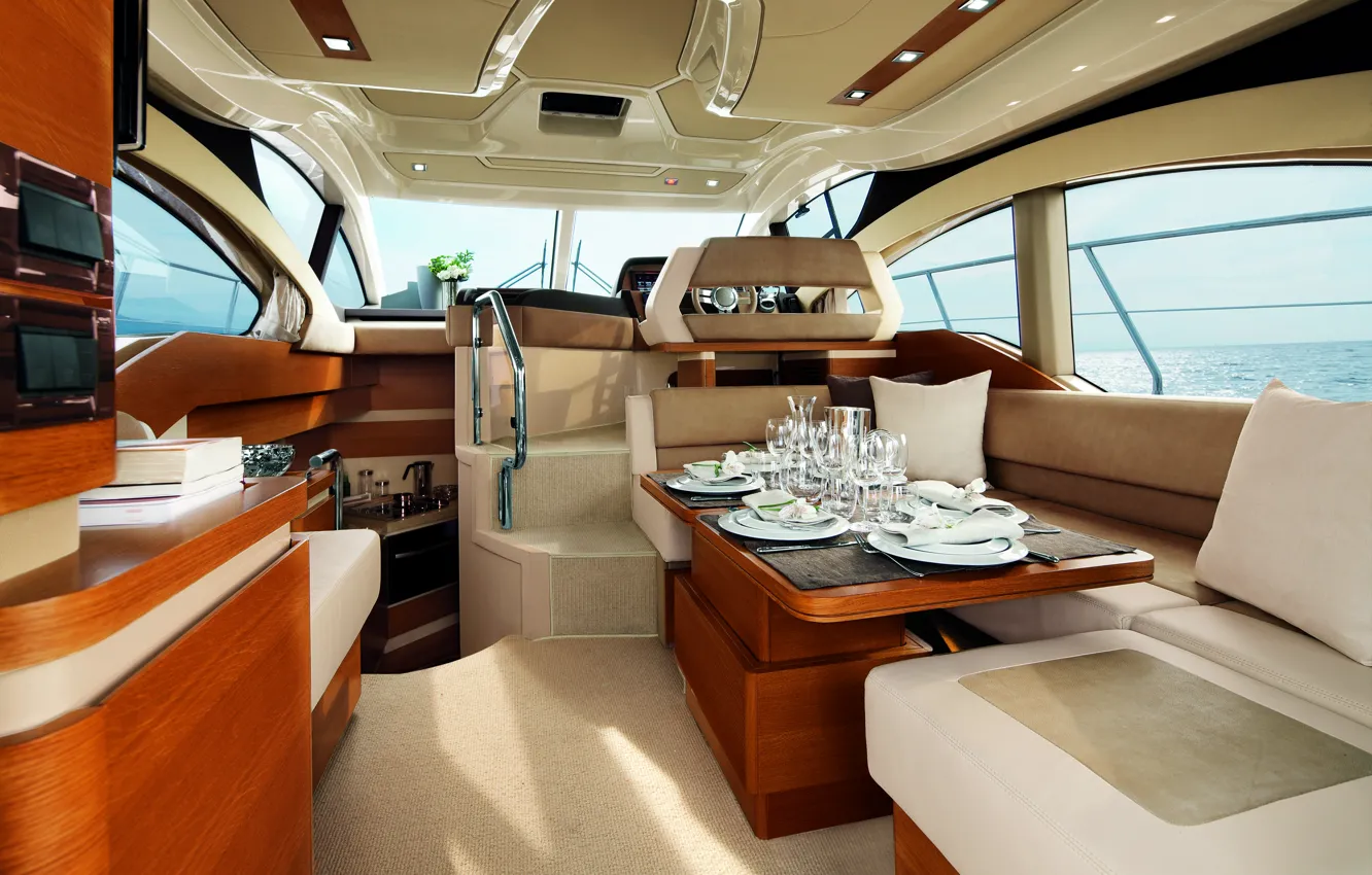 Photo wallpaper design, style, interior, yacht, salon, Suite