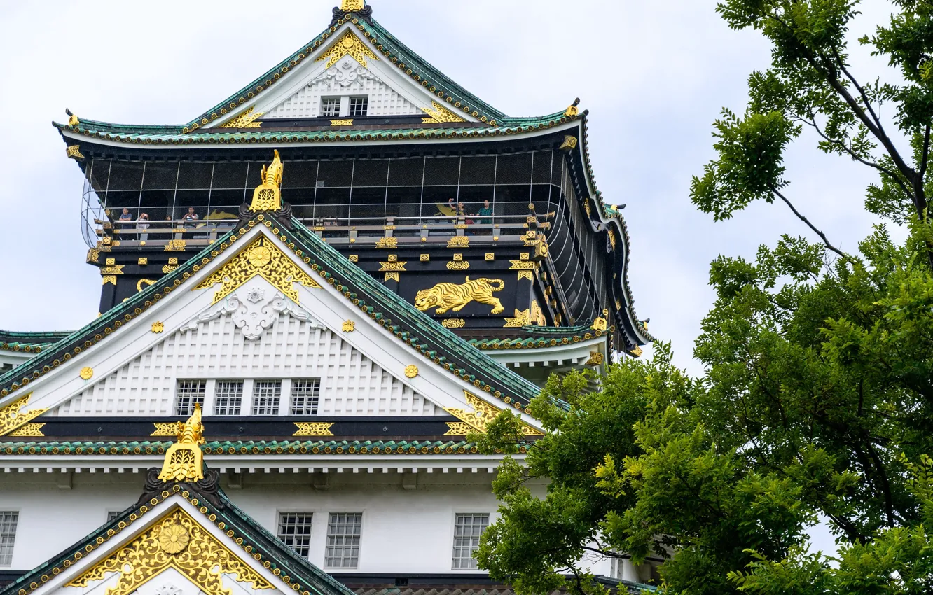 Photo wallpaper castle, Japan, Japan, Osaka Castle