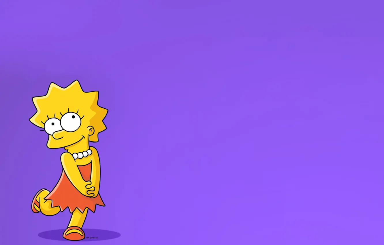 Photo wallpaper figure, cartoon, The simpsons, show, Simpsons, Lisa, characters, The Simpsons