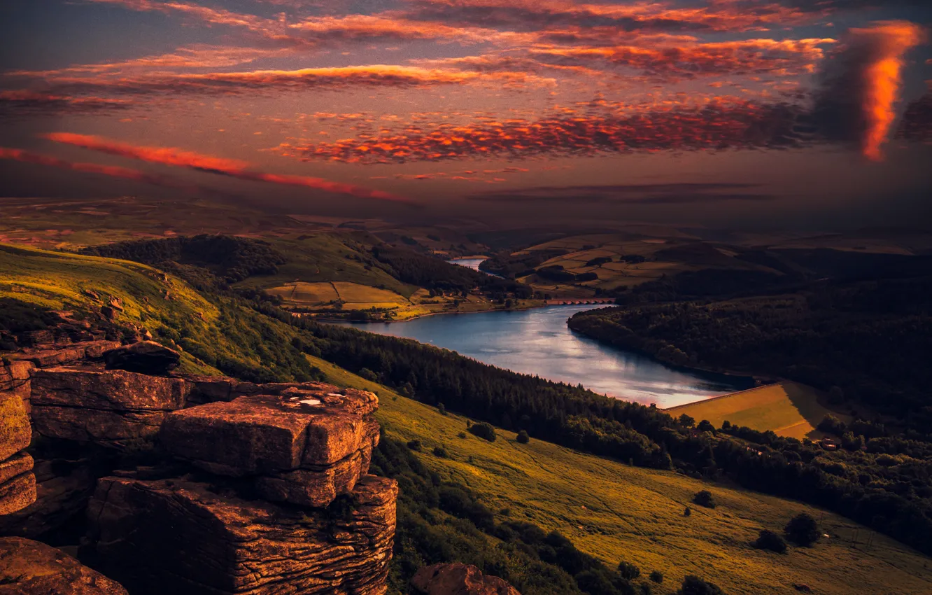 Photo wallpaper the sky, landscape, nature, beauty, panorama