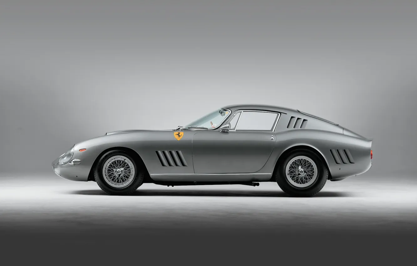 Photo wallpaper Ferrari, GTB, race, Legend, 1964, 275, Silver, Italian