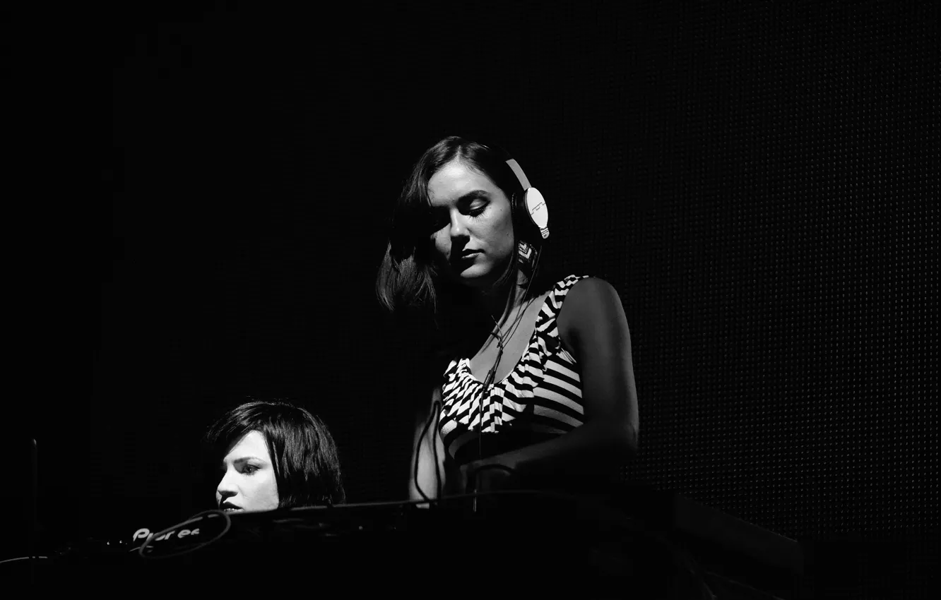 Photo wallpaper girl, Sasha Grey, woman, headphones, model, author, actress, female