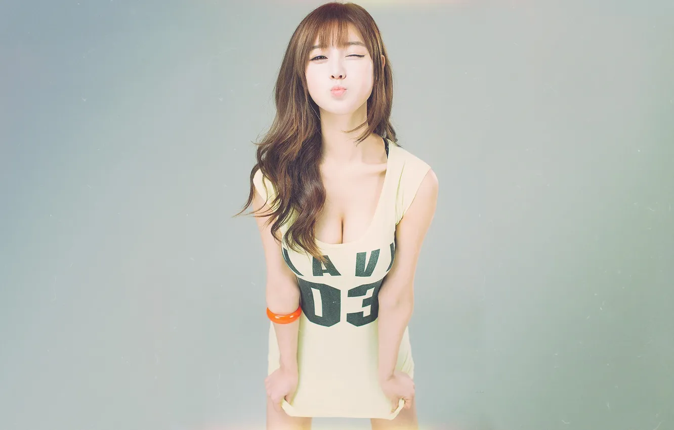 Photo wallpaper girl, the inscription, Mike, bracelet, Asian, Choi Only