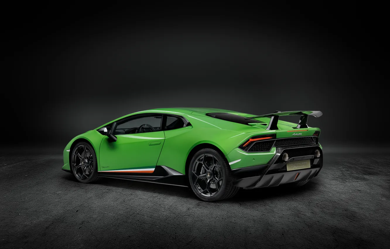 Photo wallpaper Lamborghini, supercar, side view, Performante, Huracan