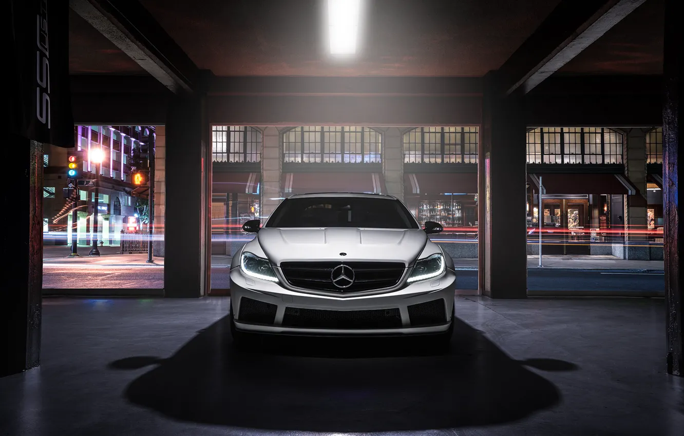 Photo wallpaper Mercedes-Benz, Body, Front, AMG, Wide, Ligth, CL63, Customs