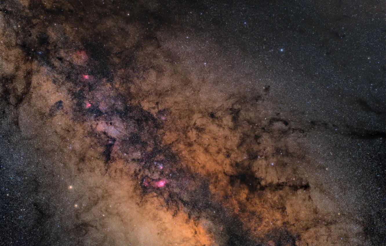 Photo wallpaper galaxy, Solar system, the milky way