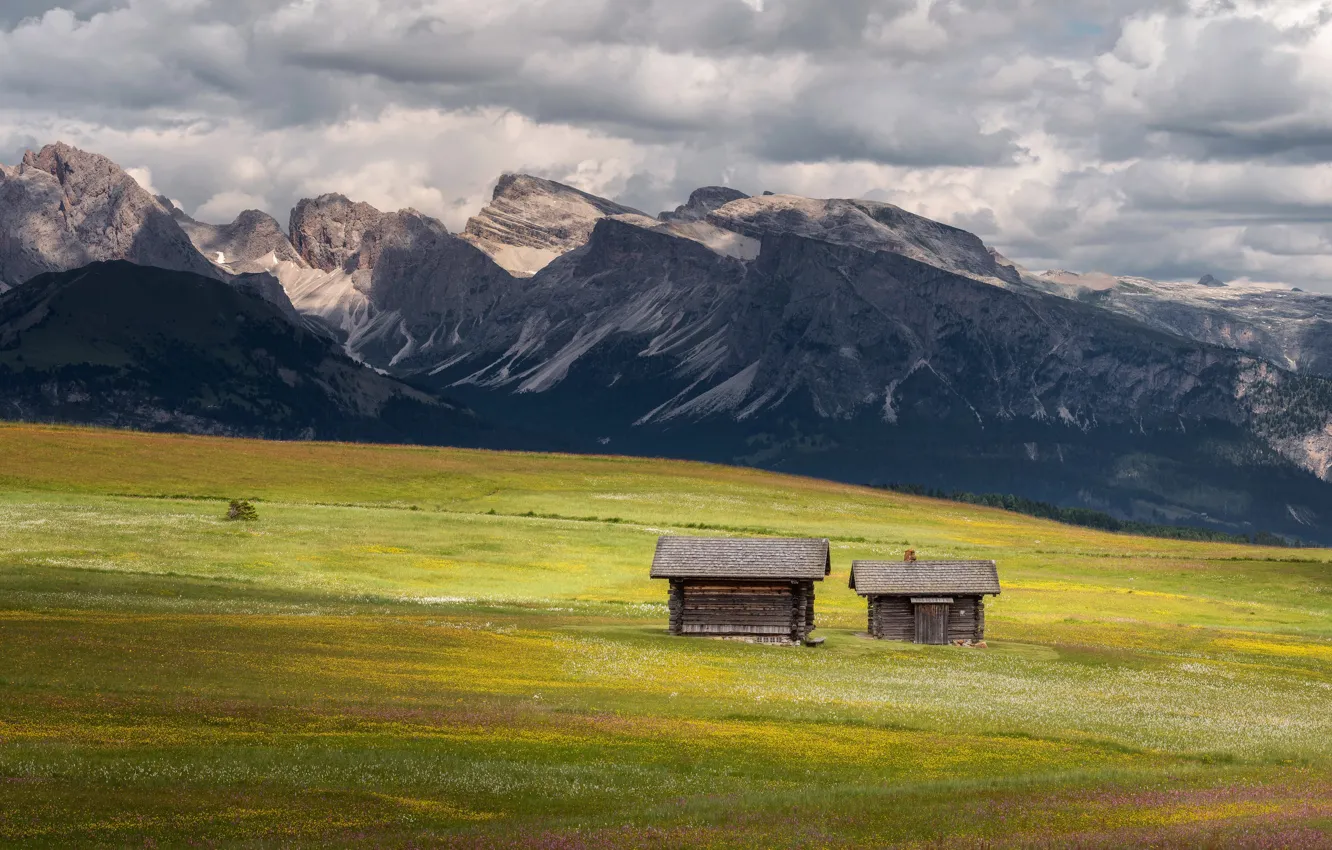 Photo wallpaper nature, paradise, Dolomites