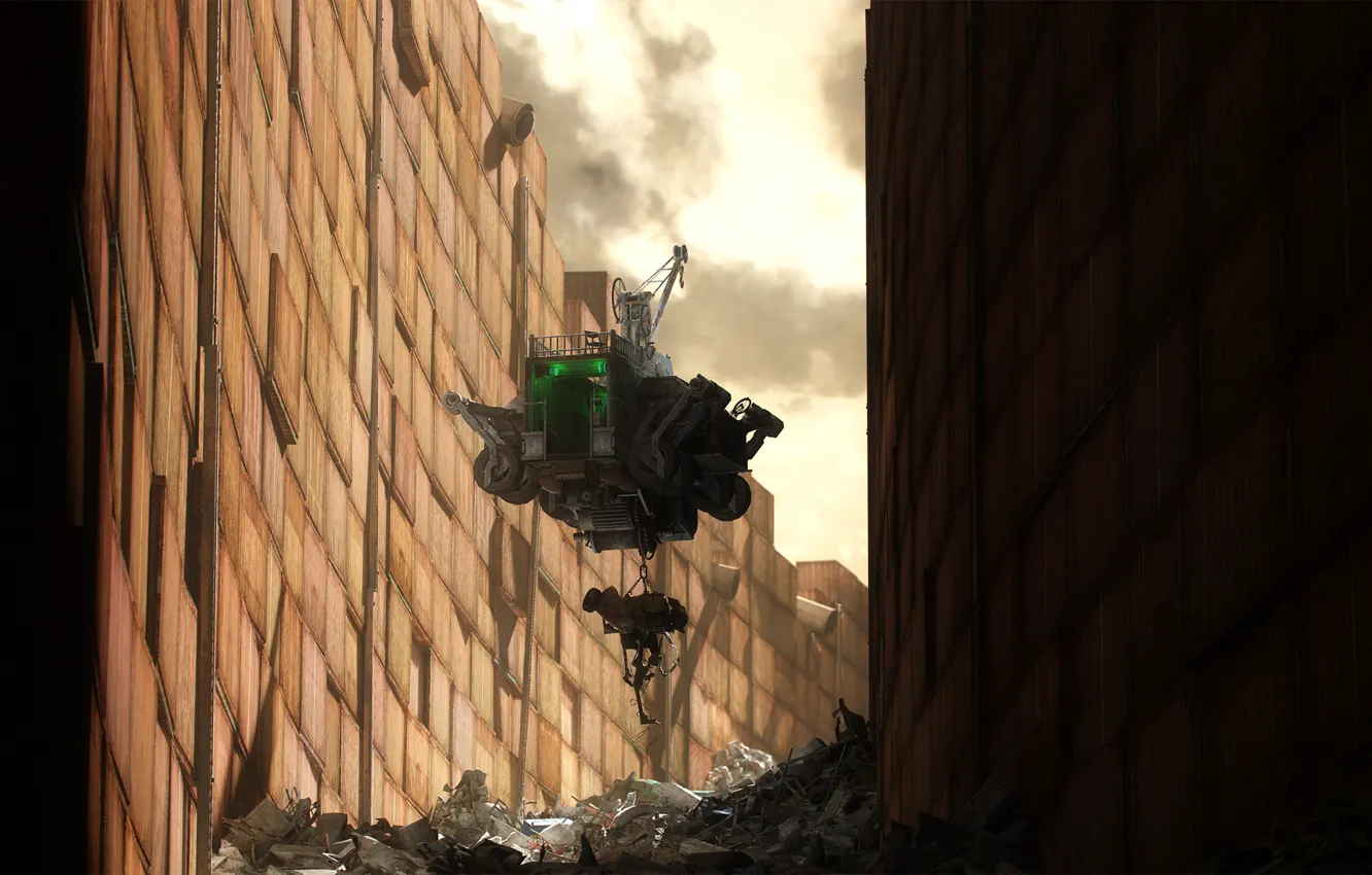 Photo wallpaper garbage, collector, Server Dust