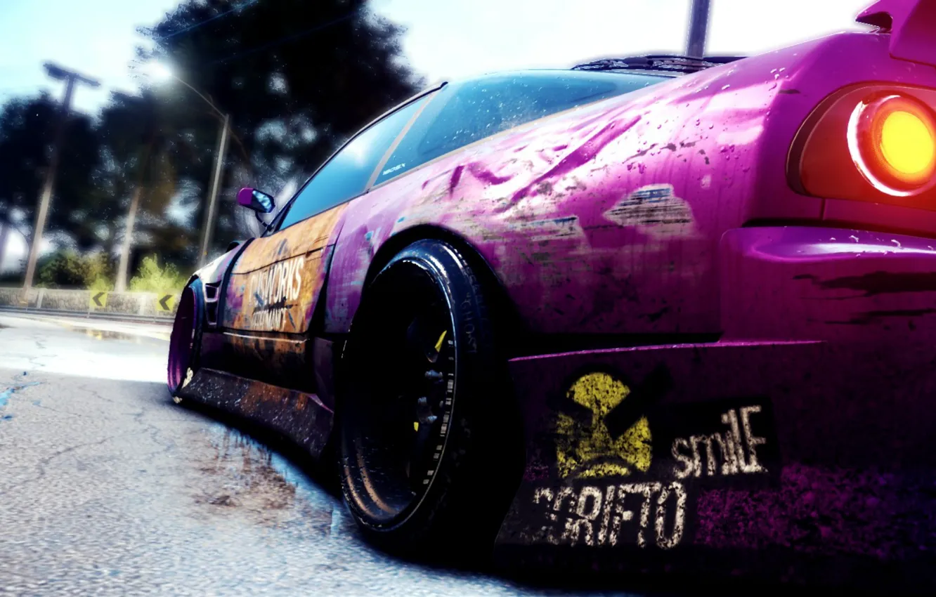 Photo wallpaper drift, drift car, Nissan 180SX, Need For Speed 2015, Nissan Silvia S 15, SmileDORIFTO