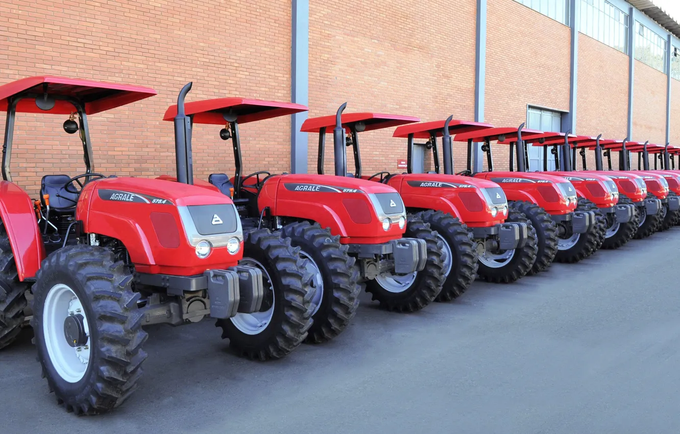 Photo wallpaper Brazil, tractor, made in Brazil, agricultural machinery, Agrale brand tractor, Agrale, Brazilian factory, gaucho factory