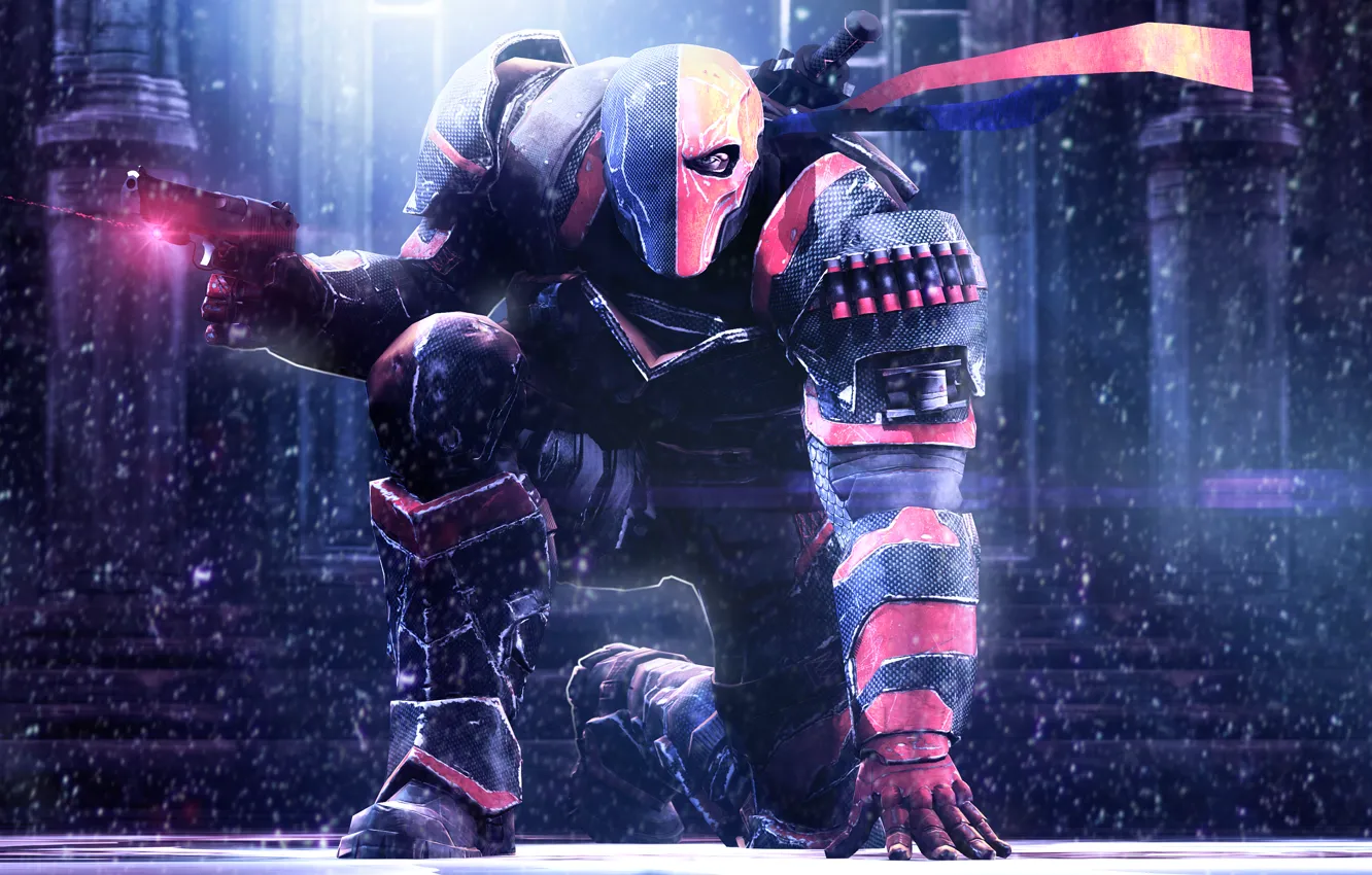 Photo wallpaper DC Comics, Montreal, Warner Bros, Batman: Arkham Origins, Deathstroke, Deathstroke, Batman: Arkham Origins