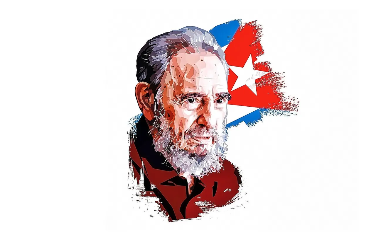 Photo wallpaper Fidel Castro, Fidel Castro, Cuban revolutionary, statesman, commander