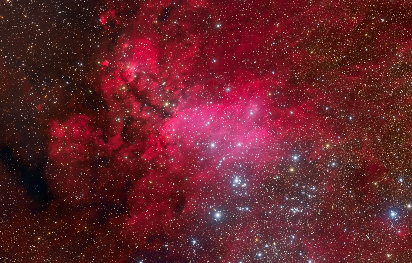 Photo wallpaper Scorpio, constellation, emission nebula, IC 4628