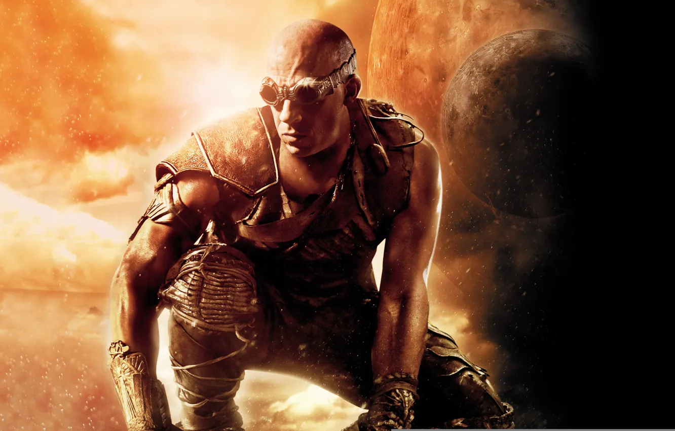 Photo wallpaper VIN Diesel, movie, Vin Diesel, 2013, Riddick, Riddick