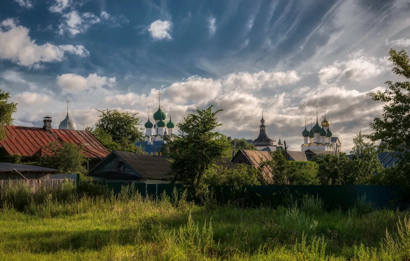 Photo wallpaper the sky, nature, the city