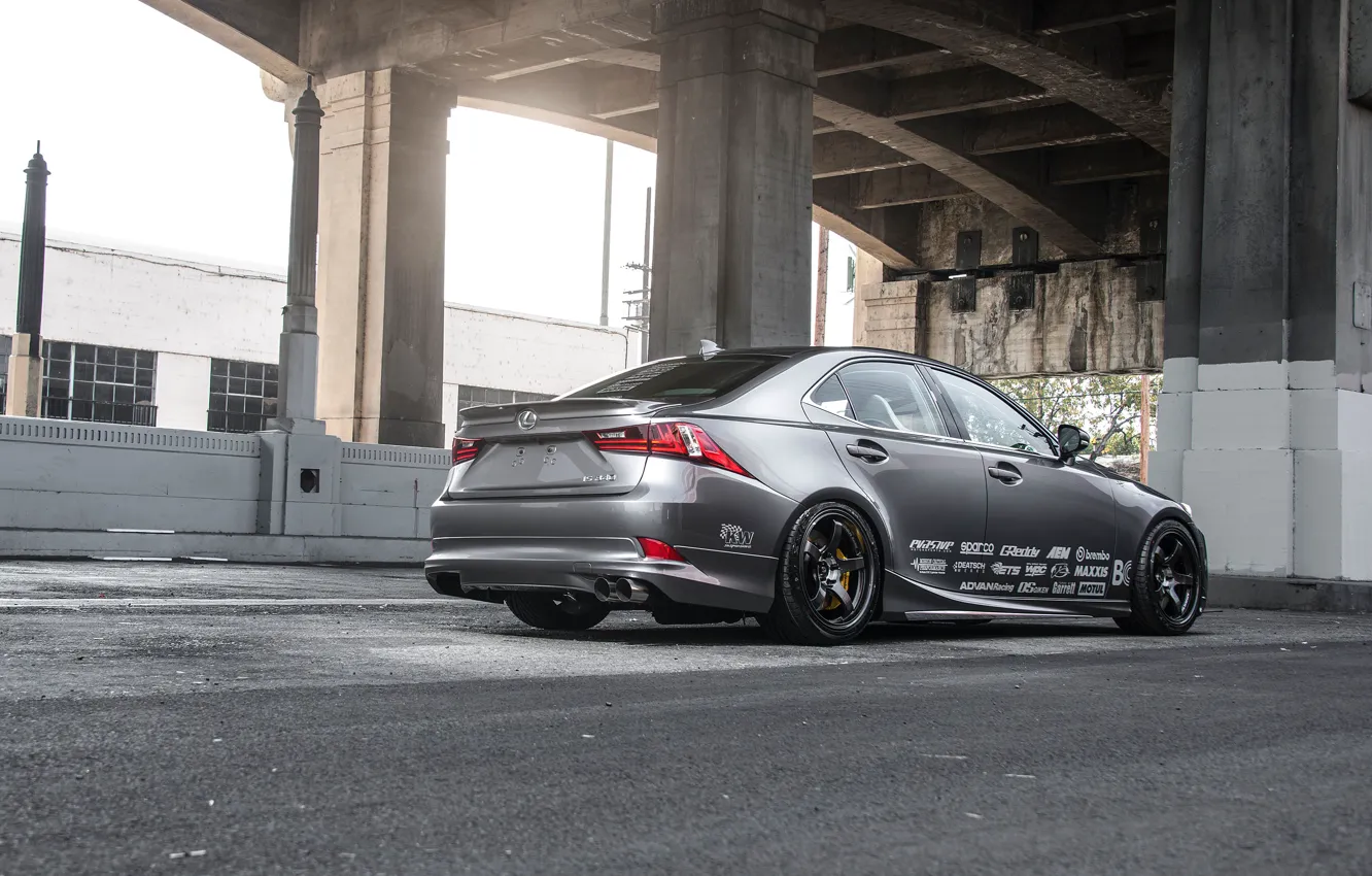 Photo wallpaper Lexus, bridge, tuning, IS-340