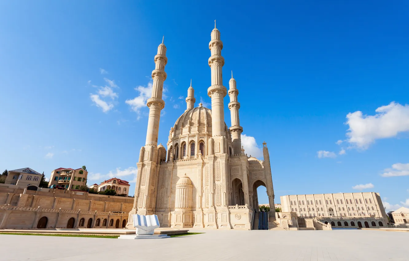 Photo wallpaper Place, park, temple, square, marble, respect, mosque, muslim