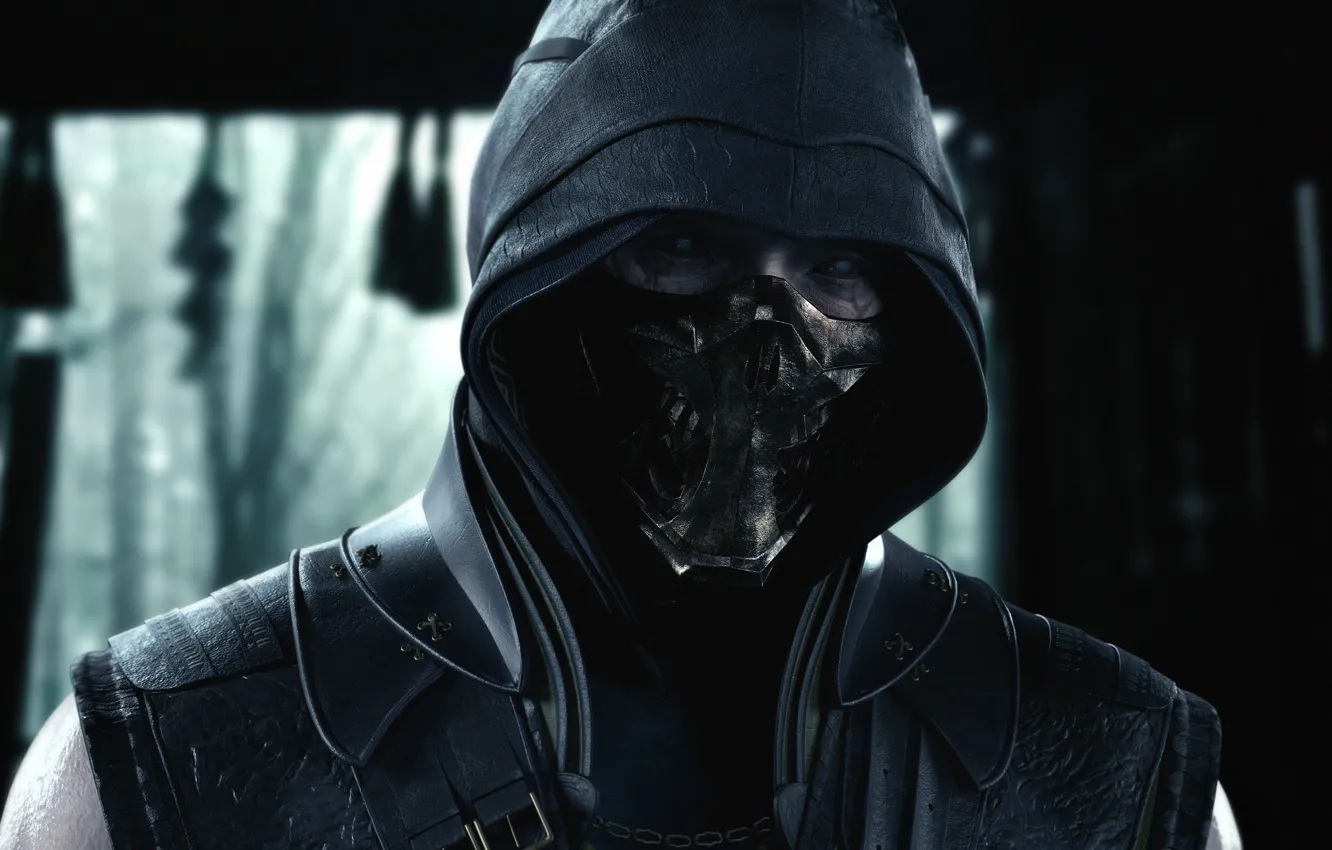 Photo wallpaper fantasy, Mortal Kombat, Scorpion, by Dima Boyko