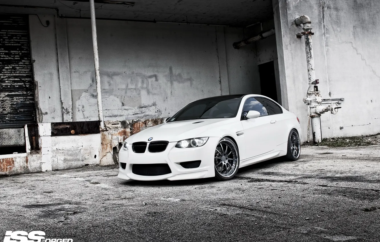Photo wallpaper BMW, e92, ISS forged