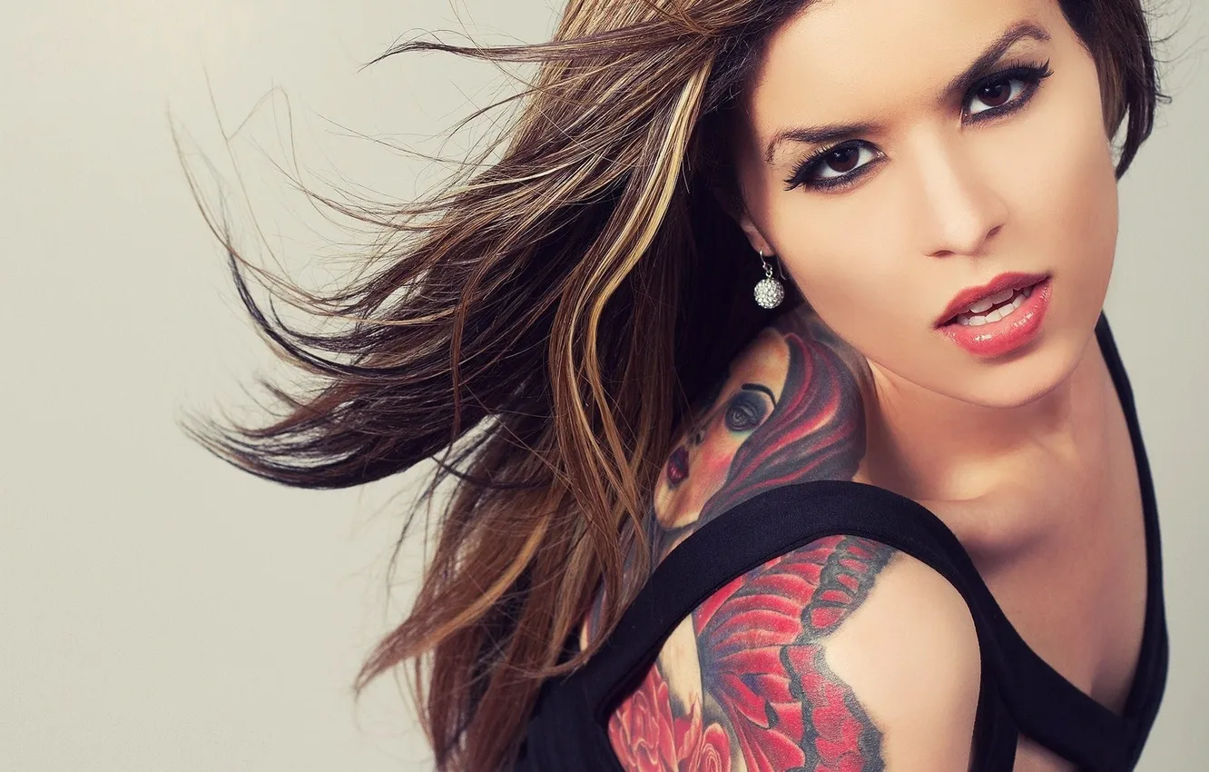 Photo wallpaper look, tattoo, Robin Sanks