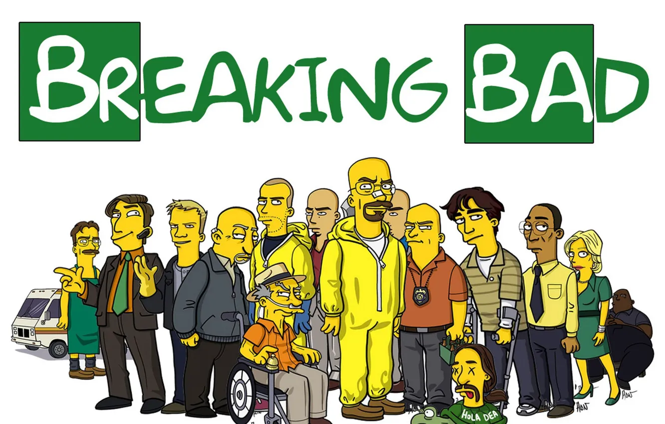 Photo wallpaper The simpsons, Breaking Bad, breaking bad, The Simpsons