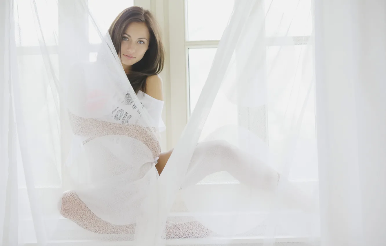 Photo wallpaper girl, smile, sweetheart, beautiful, Mila K