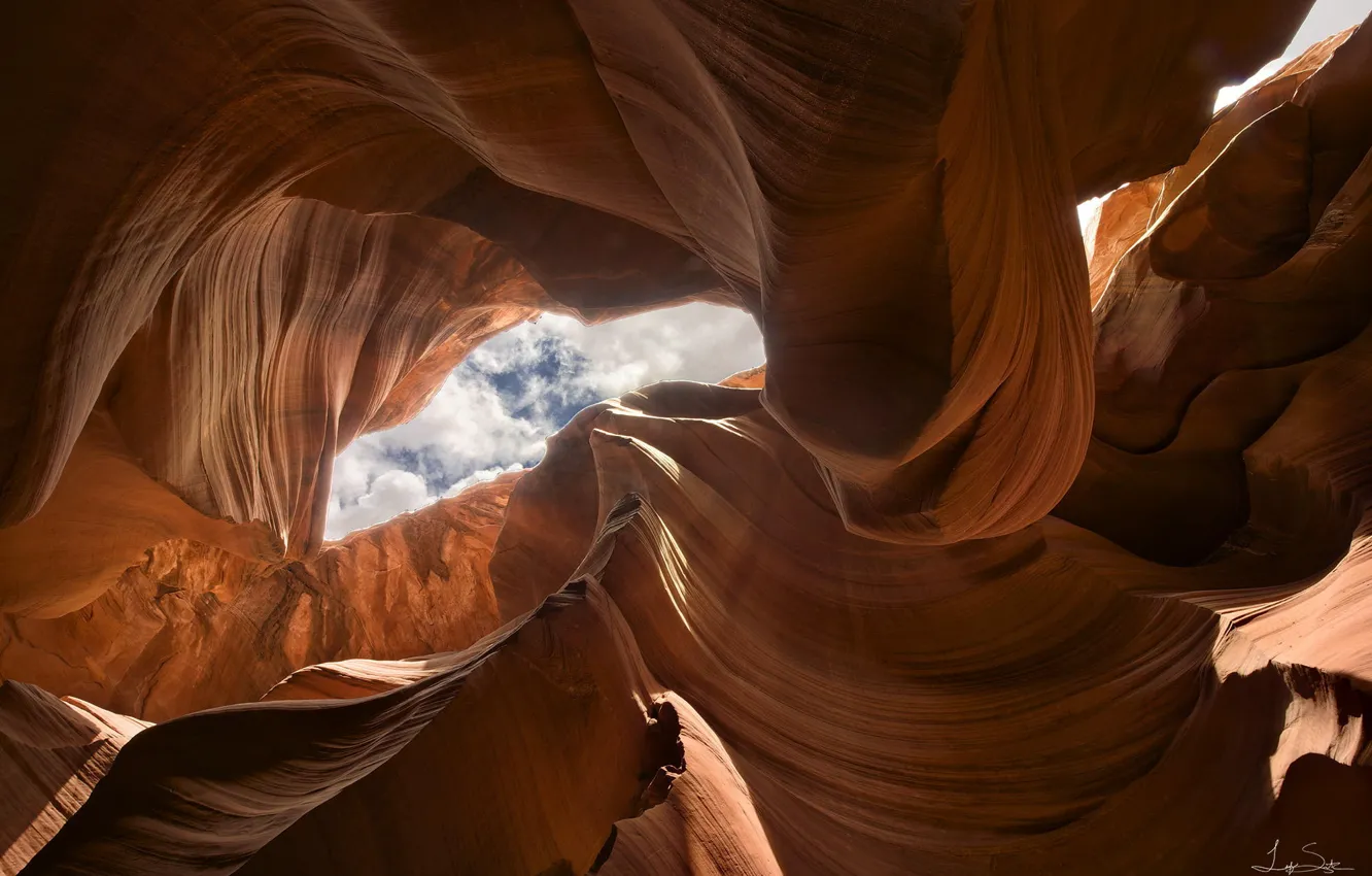 Photo wallpaper nature, rocks, canyon, cave