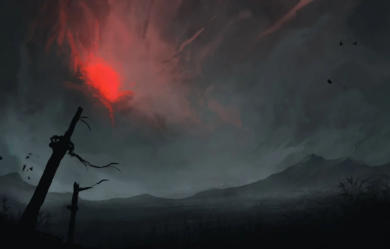 Photo wallpaper sword, art, twilight