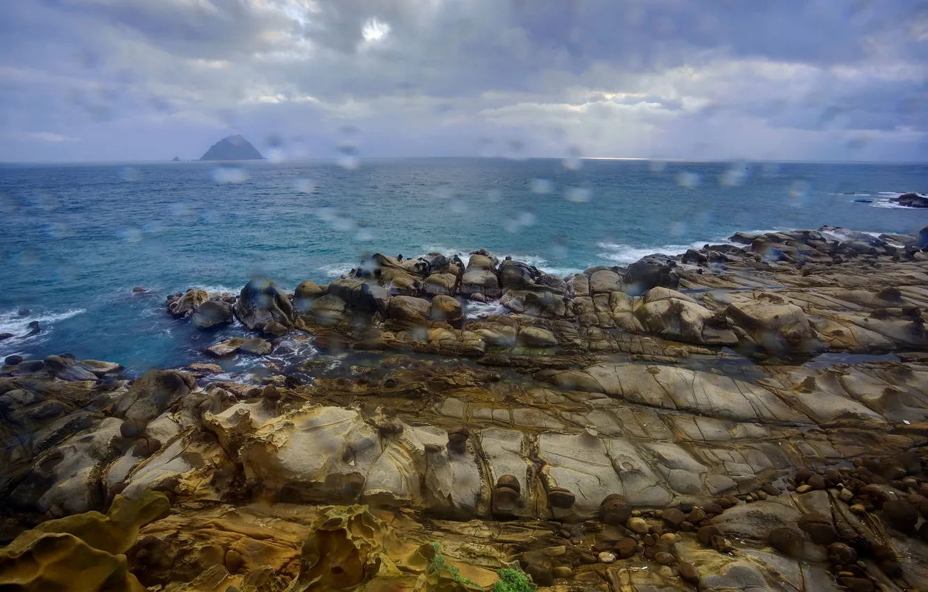 Photo wallpaper sea, nature, stones