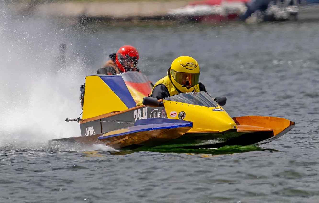Photo wallpaper race, boat, speed