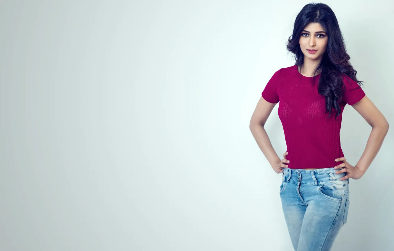 Photo wallpaper girl, hot, sexy, eyes, smile, beautiful, figure, model