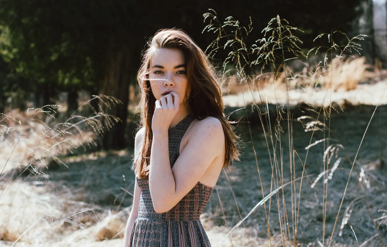 Photo wallpaper summer, hair, brunette