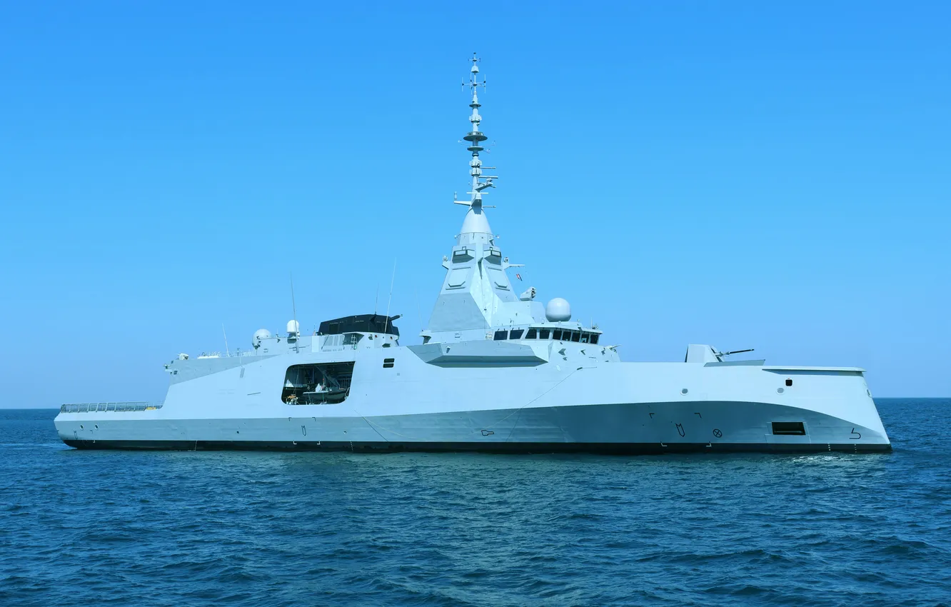 Photo wallpaper France, frigate, Amiral Ronarch