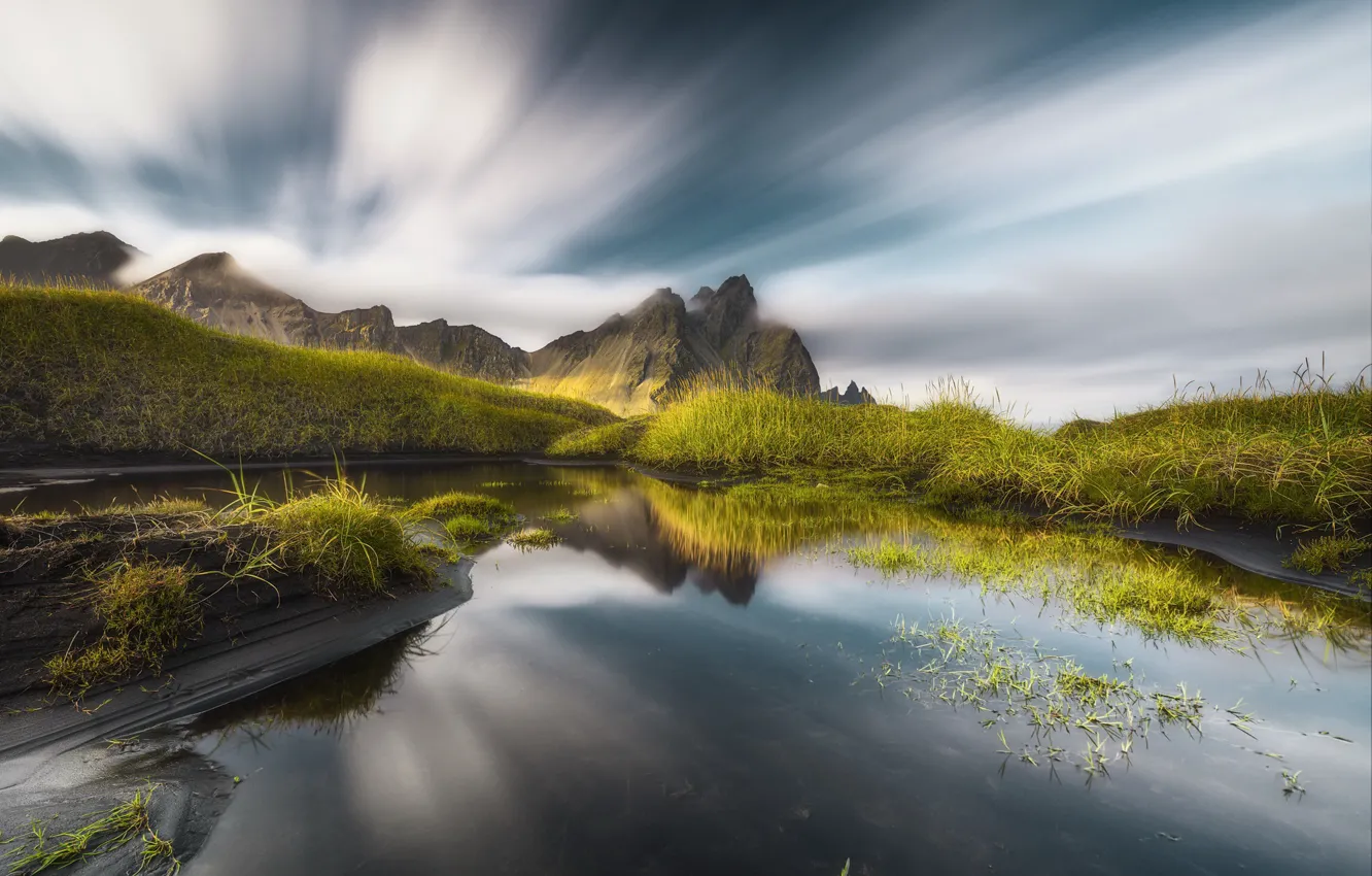 Photo wallpaper east, Iceland, Hofn