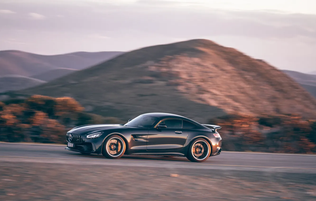 Photo wallpaper Mercedes-Benz, speed, AMG, AU-spec, GT R, 2019