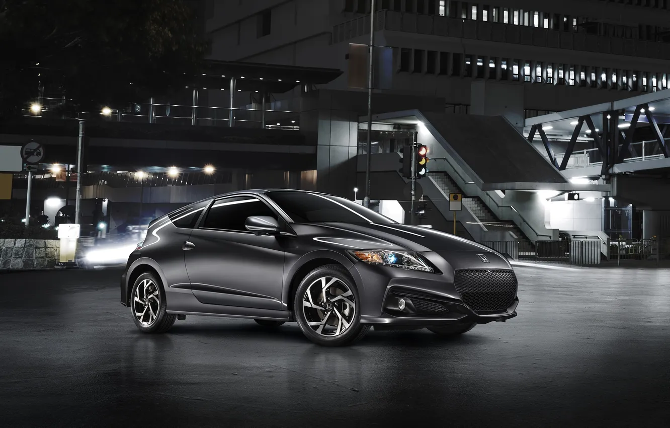 Photo wallpaper black, Honda, black, Honda, Coupe, CR-Z