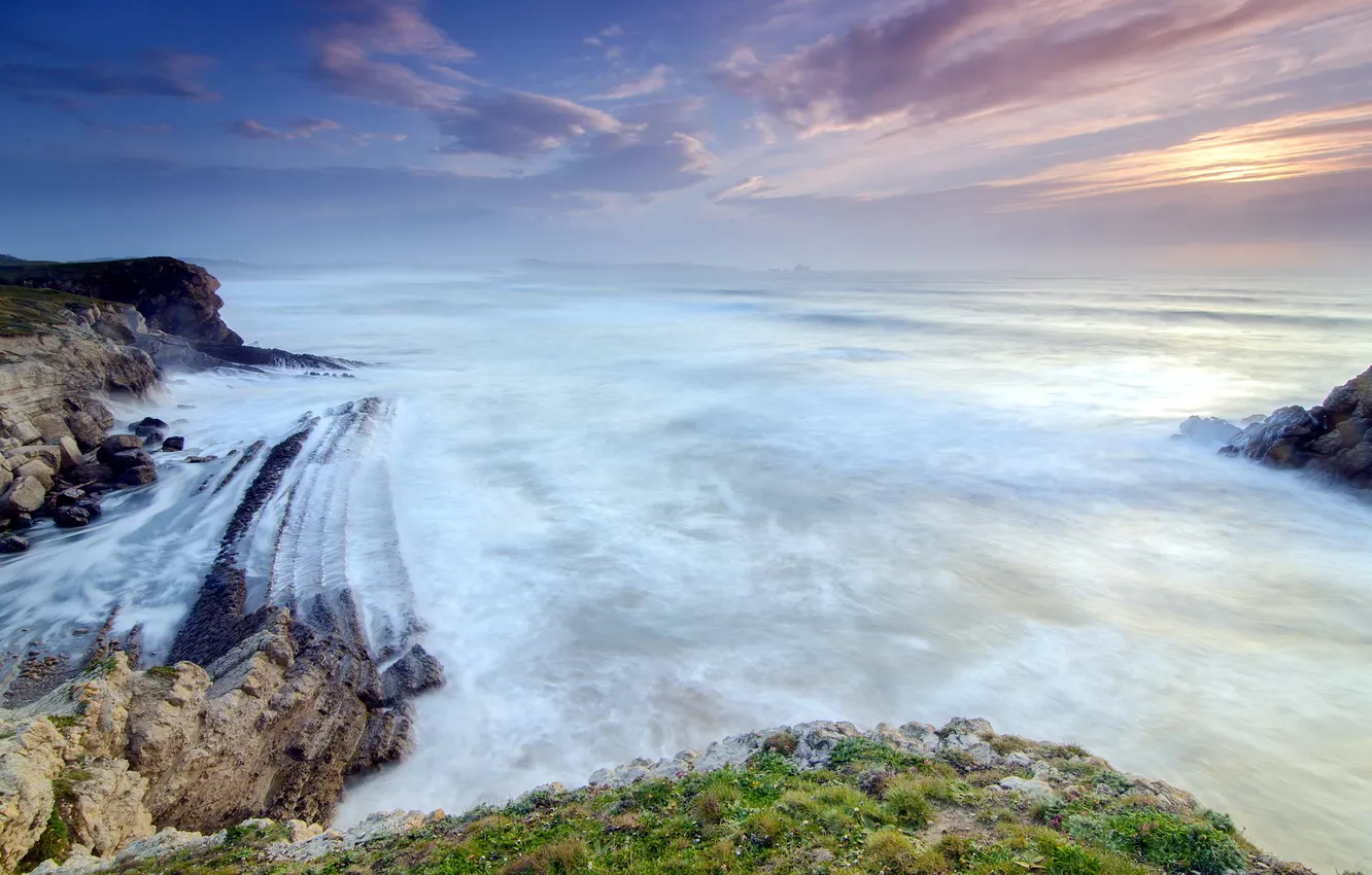 Photo wallpaper sea, the sky, landscape, shore