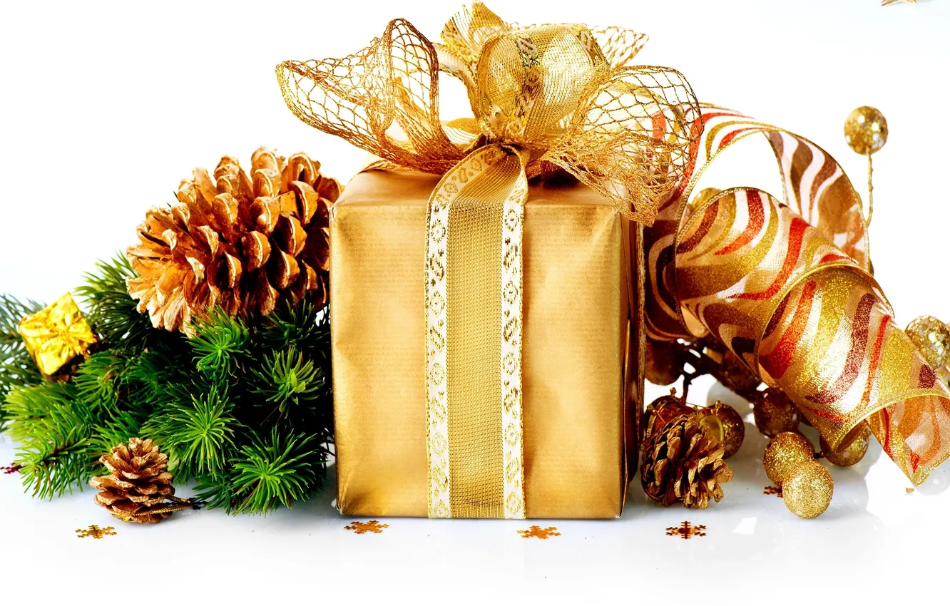 Photo wallpaper balls, decoration, holiday, new year, Christmas, Christmas, New Year