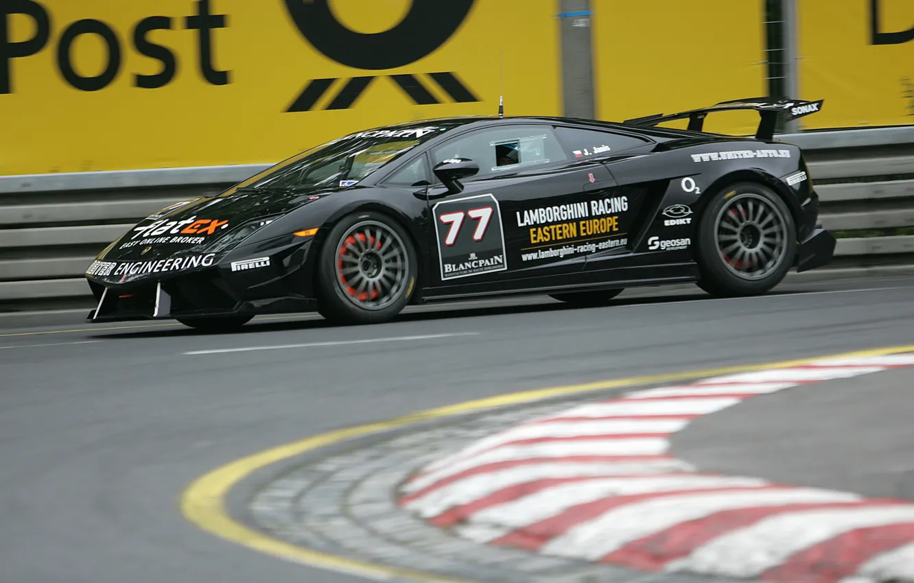 Photo wallpaper race, track, Lamborghini, Gallardo LP560