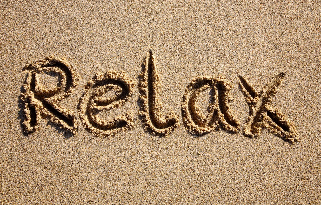 Photo wallpaper sand, beach, summer, stay, relax, relax