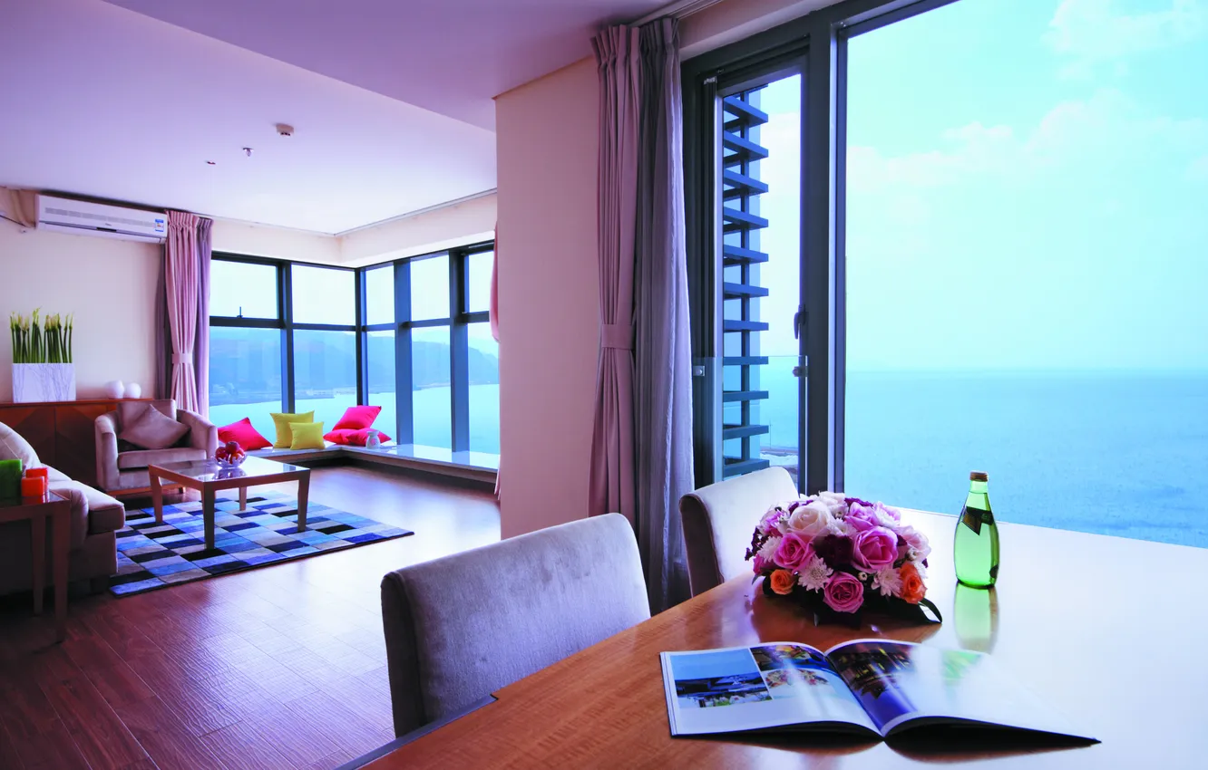 Photo wallpaper design, style, Villa, home, interior, living space